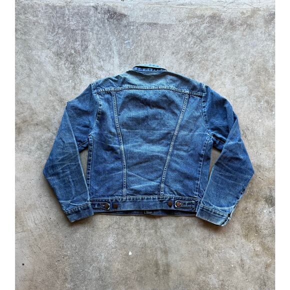 Vintage 1980s Made in USA Rustler Denim Womens Jacket Size Medium Faded - Picture 2 of 9